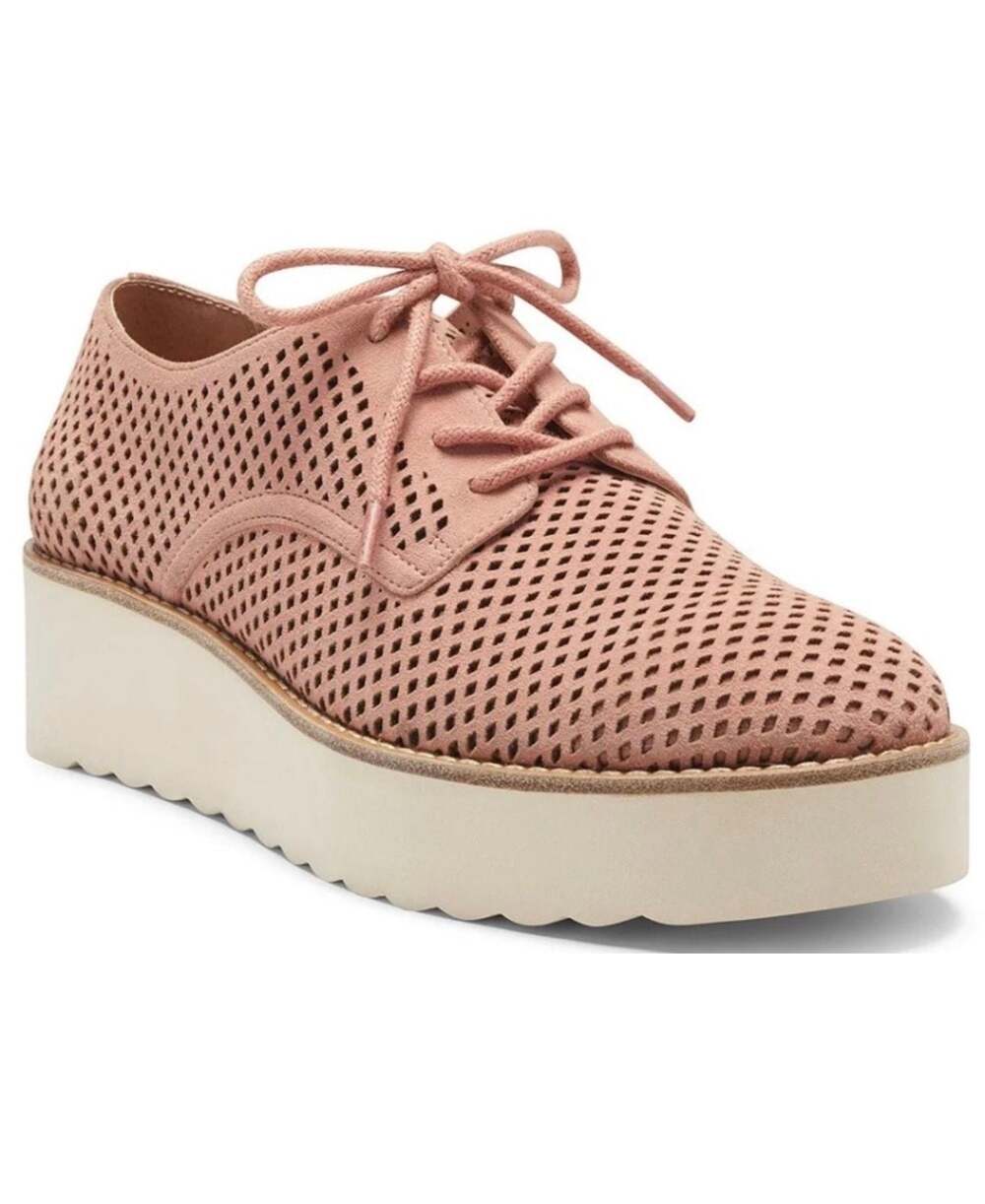 Vince Camuto Nillindie Perforated Suede Platform Oxford Loafers-6